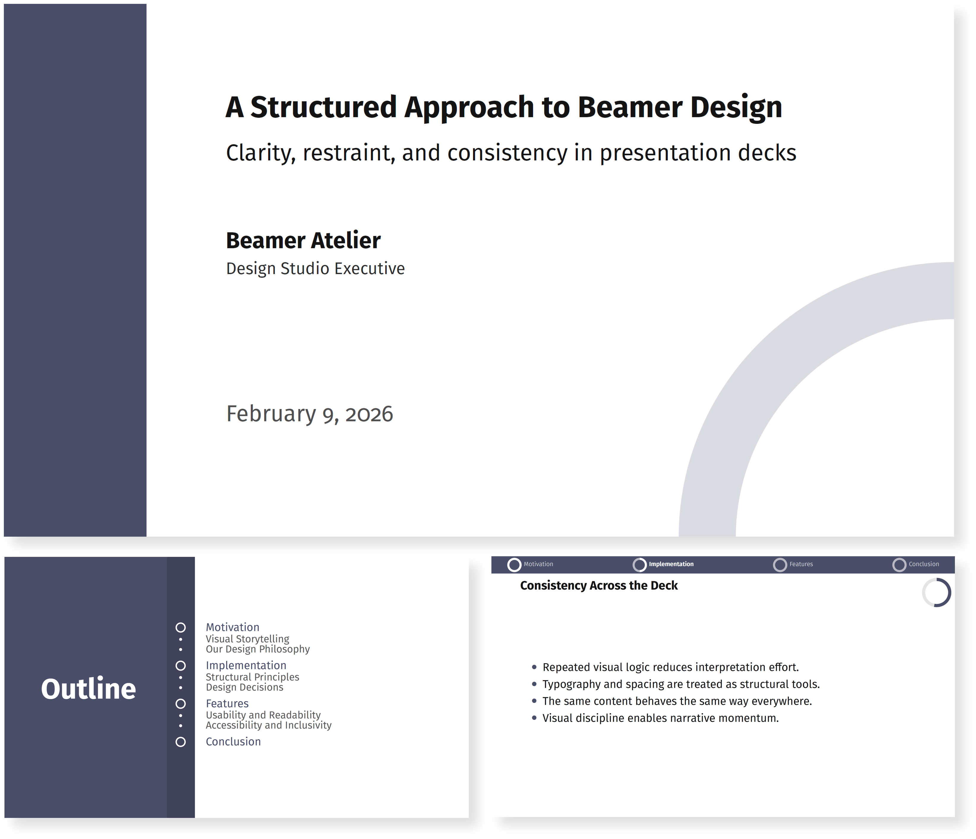 Donut Beamer theme preview