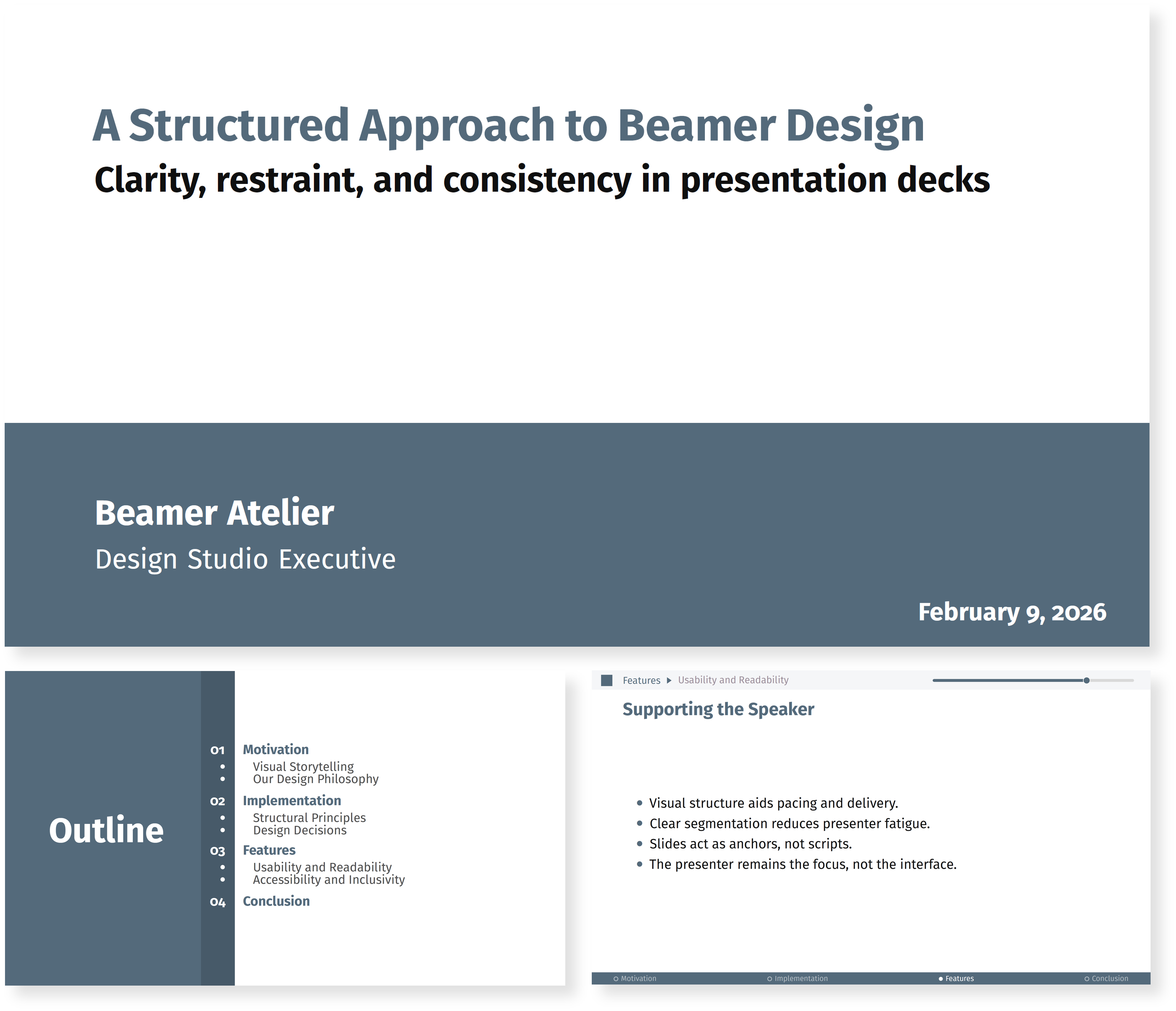 Futurista Beamer theme preview